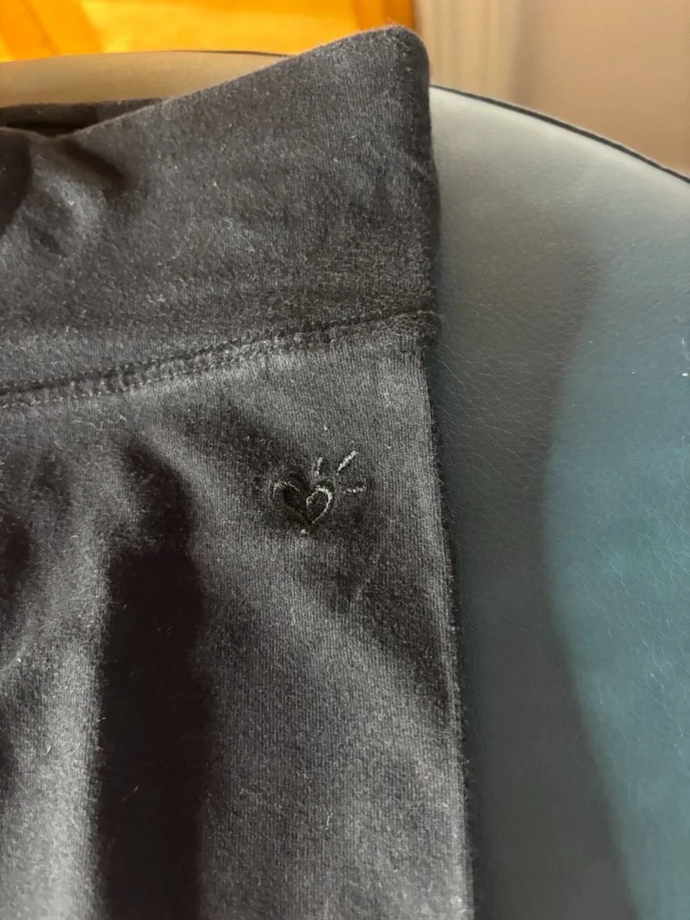Justice Girls Black Leggings (Size 8)